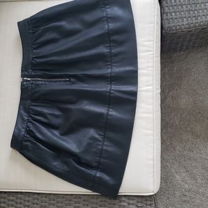 Faux leather skirt